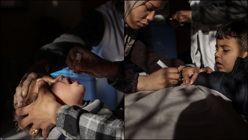 Gazze’de 602 bini aşkın çocuğa çocuk felci aşısı yapıldı