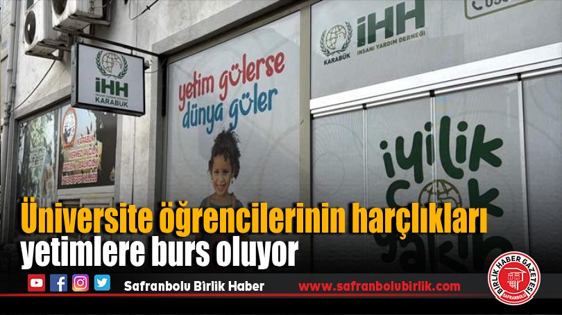 Üniversite öğrencilerinin harçlıkları yetimlere burs oluyor