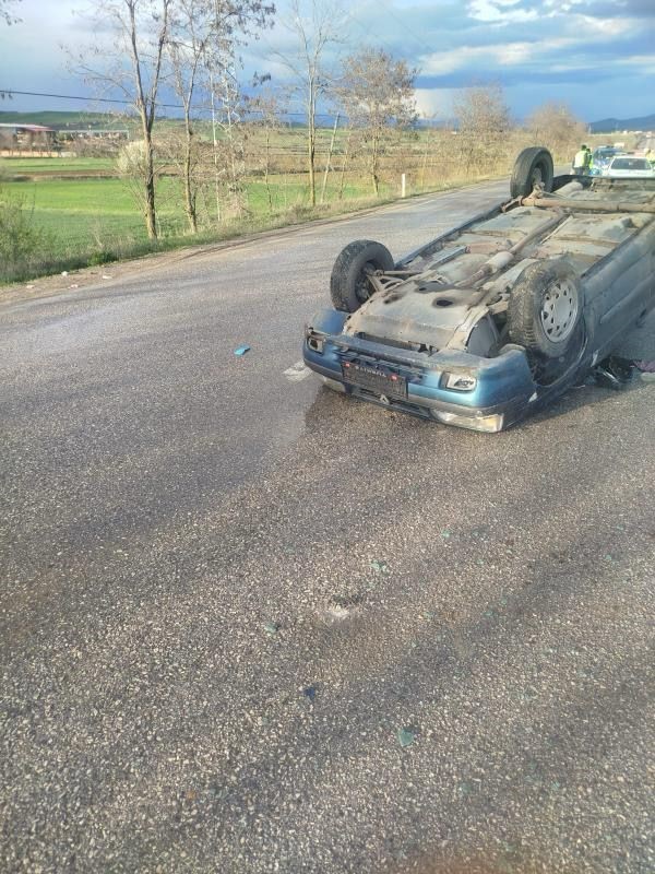 Otomobil takla attı: 1 yaralı