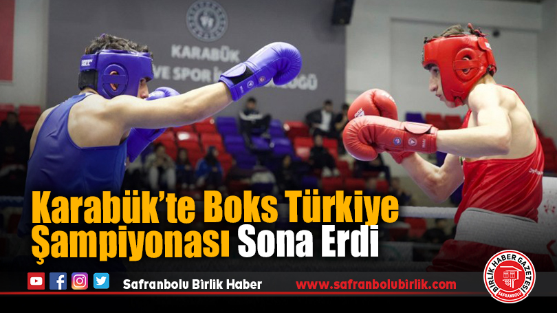 Karabük’te Boks Türkiye Şampiyonası Sona Erdi