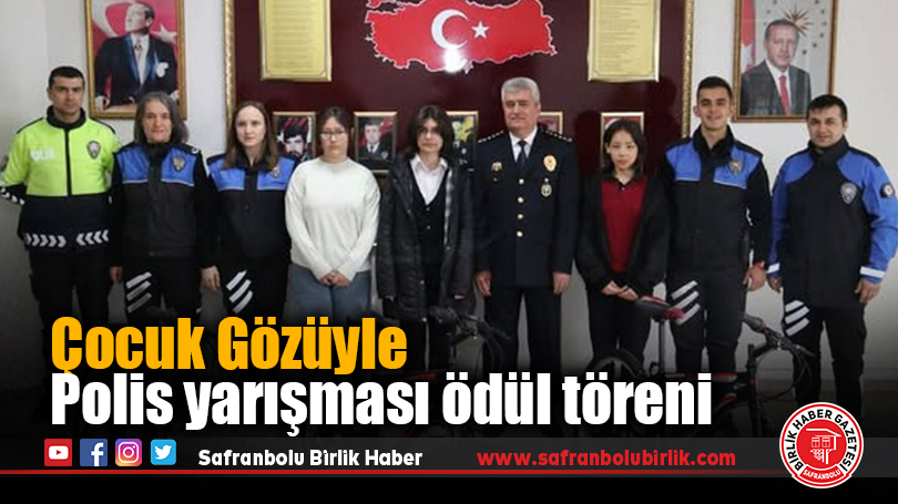Çocuk Gözüyle Polis yarışması ödül töreni