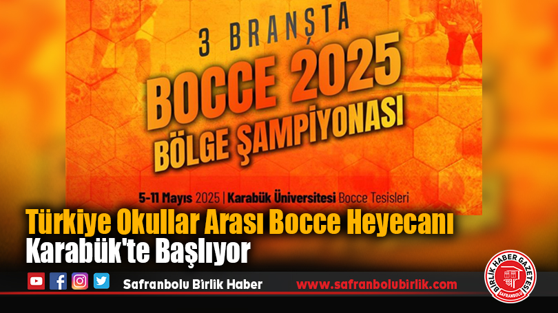 Türkiye Okullar Arası Bocce Heyecanı Karabük’te Başlıyor