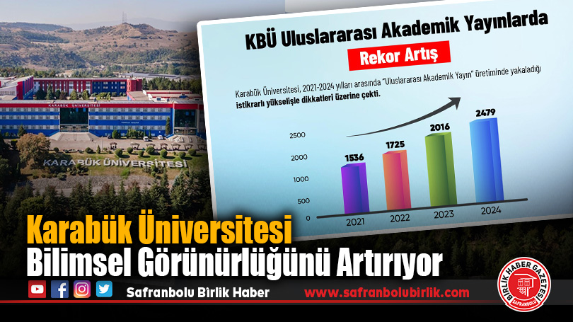 Karabük Üniversitesi uluslararası bilimsel yayınlarda istikrarlı yükseliş