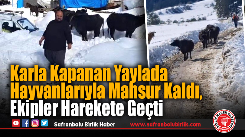 Uluyayla’da Mahsur Kalan Vatandaş Kurtarıldı