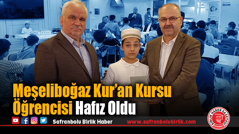 Genç Hafızın Gururu Safranbolu’da Paylaşıldı