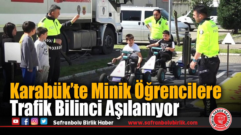 Öğrenciler trafik kurallarını bu tırda öğreniyor