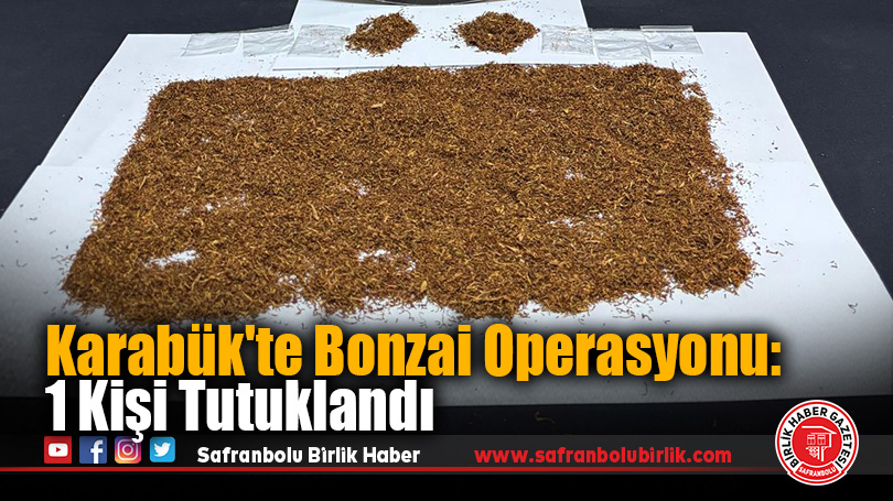 Karabük’te Bonzai Operasyonu: 1 Kişi Tutuklandı