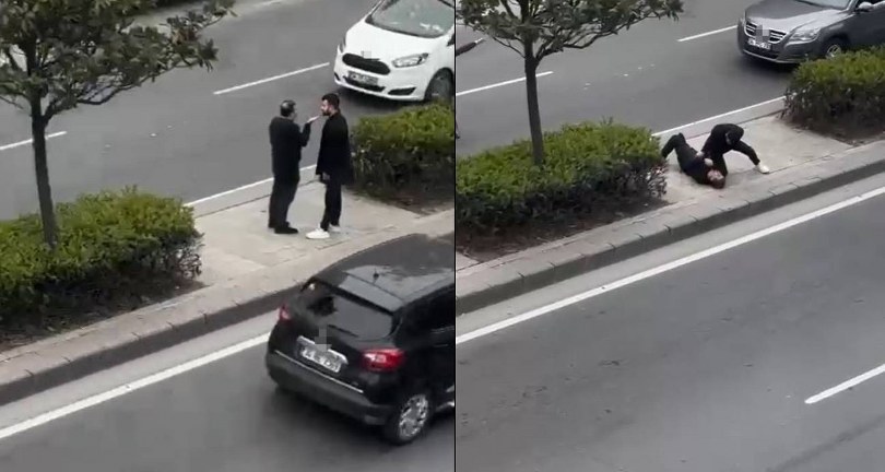 Babasını tek yumrukla bayılttı