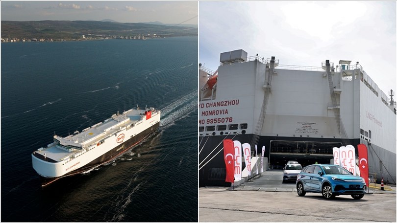 BYD’nin araç gemisi “BYD CHANGZHOU” 7 bin araçla Türkiye’ye geldi