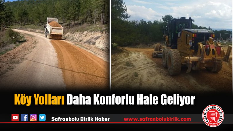 Köy Yolları Daha Konforlu Hale Geliyor