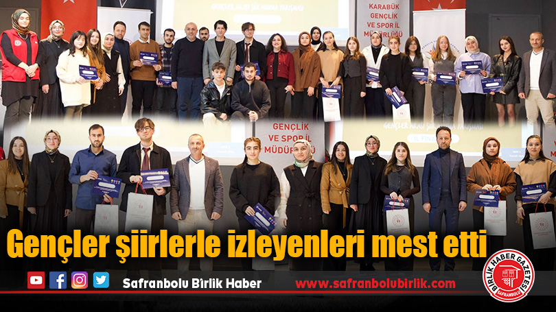 Gençler şiirlerle izleyenleri mest etti