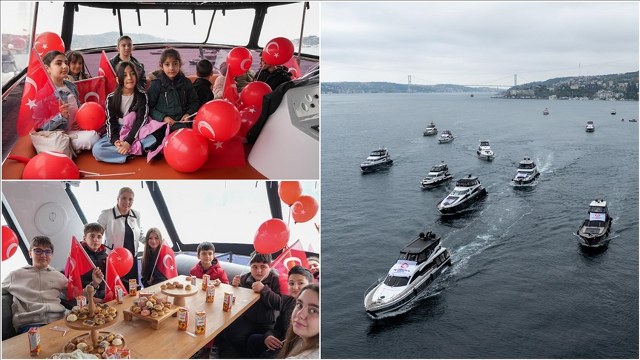 İstanbul’da şehit ve gazi çocukları için Boğaz turu düzenlendi