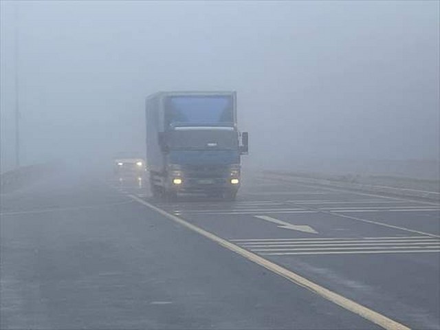 Bolu Dağı’nda sis nedeniyle görüş mesafesi düştü
