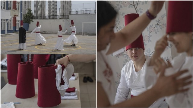 Özel gereksinimli öğrencilerden sema gösterisi