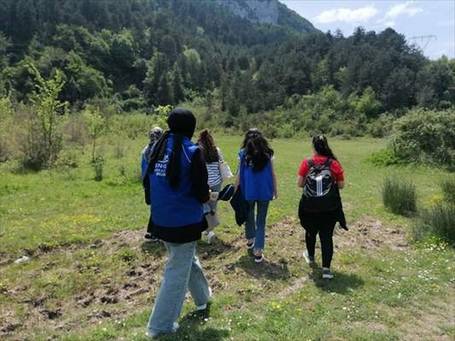 Cide ilçesinde doğa yürüyüşü düzenlendi