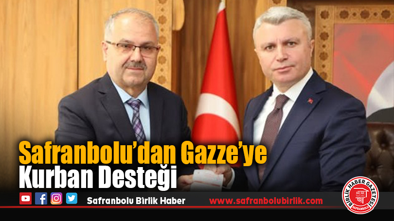 Safranbolu’dan Gazze’ye Kurban Desteği