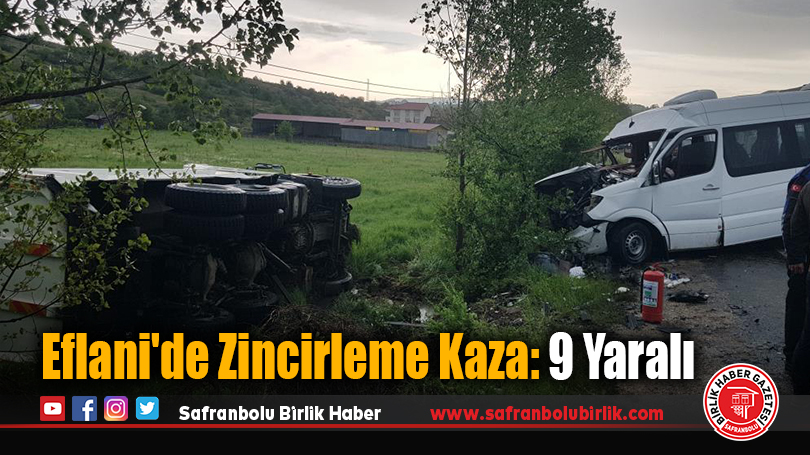 Eflani’de Zincirleme Kaza: 9 Yaralı
