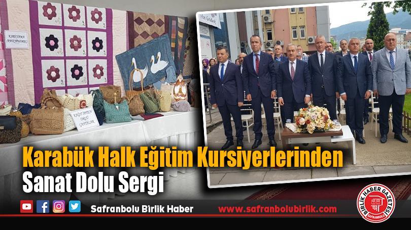 Karabük Halk Eğitim Kursiyerlerinden Sanat Dolu Sergi