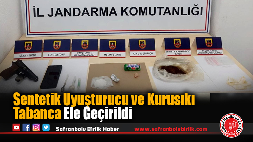 Sentetik Uyuşturucu ve Kurusıkı Tabanca Ele Geçirildi
