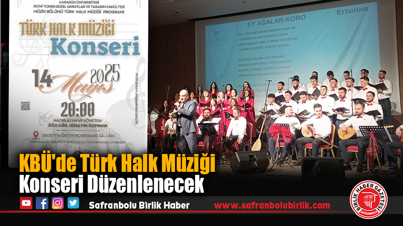 KBÜ’de Türk Halk Müziği Konseri Düzenlenecek