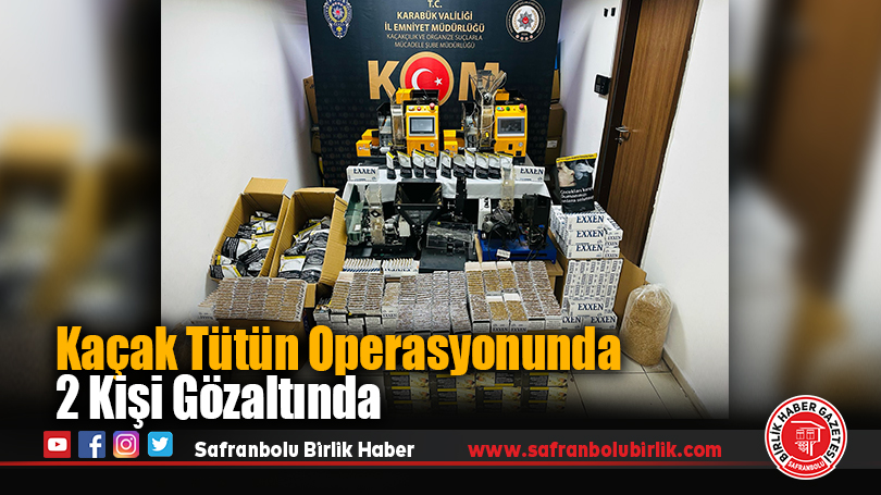 Kaçak Tütün Operasyonunda 2 Kişi Gözaltında