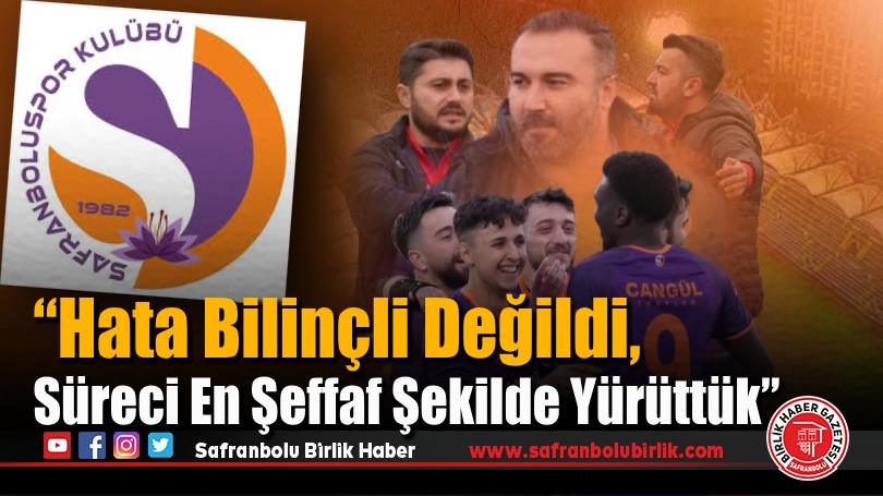 Safranboluspor’dan Hükmen Mağlubiyet Kararına Tepki: “Tahkim Bizi Haklı Buldu”