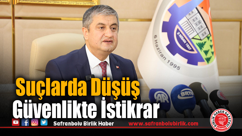 Vali Yavuz’dan Suç Oranlarında Düşüş, Huzurda Kararlılık Vurgusu