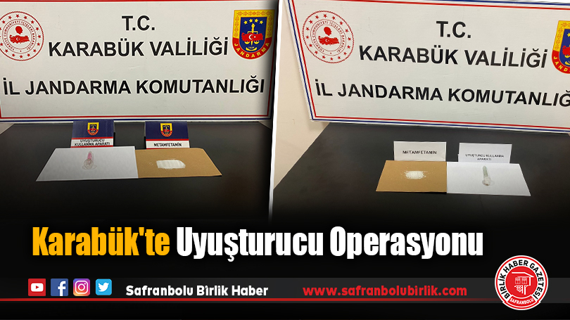 Karabük’te Uyuşturucu Operasyonu