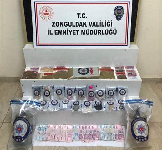 Zonguldak’ta uyuşturucu operasyonunda 3 şüpheli tutuklandı