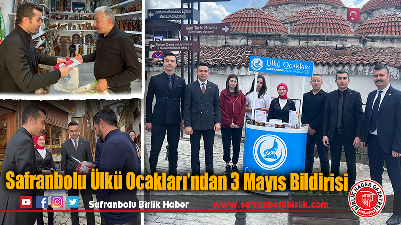 Safranbolu Ülkü Ocakları’ndan 3 Mayıs Bildirisi
