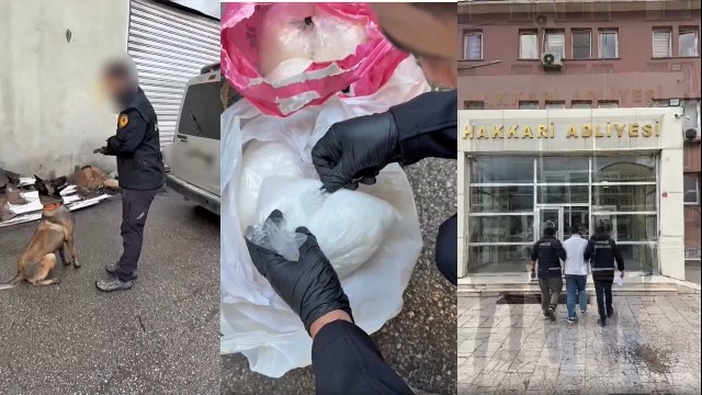 Hakkari’de 35 kilo uyuşturucu ele geçirildi