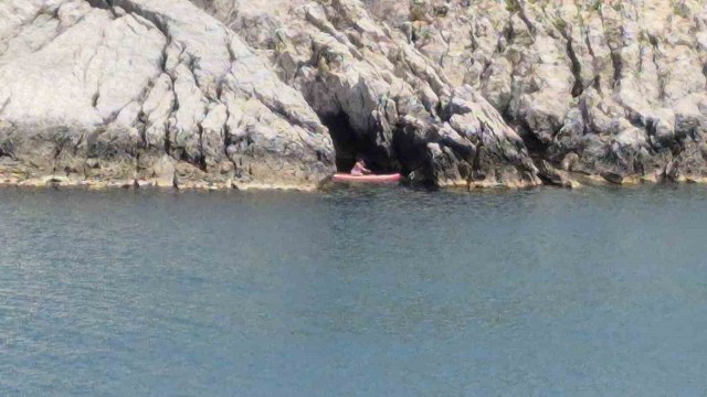 Yasaklı bölgeye giren Rus, ekipleri alarma geçirdi