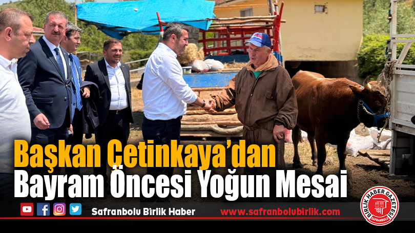 Başkan Çetinkaya’dan Bayram Öncesi Yoğun Mesai