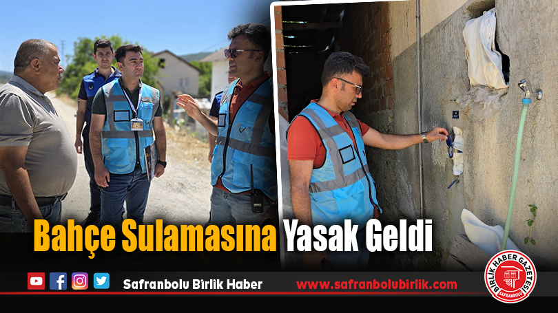 Bahçe Sulamasına Yasak Geldi