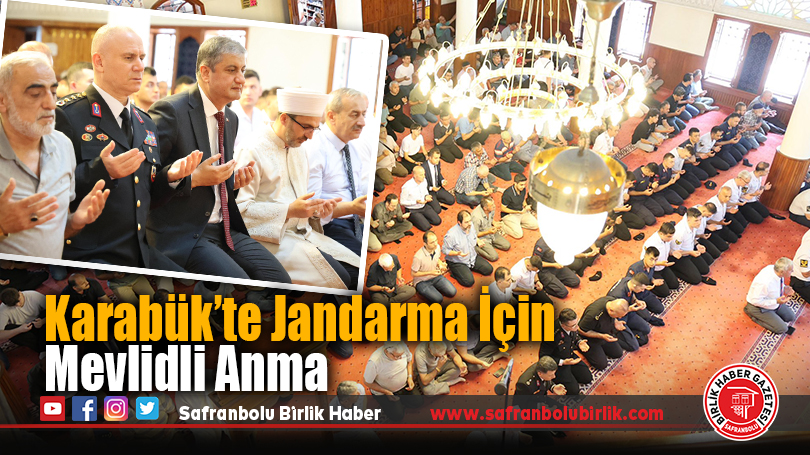 Karabük’te Jandarma İçin Mevlidli Anma
