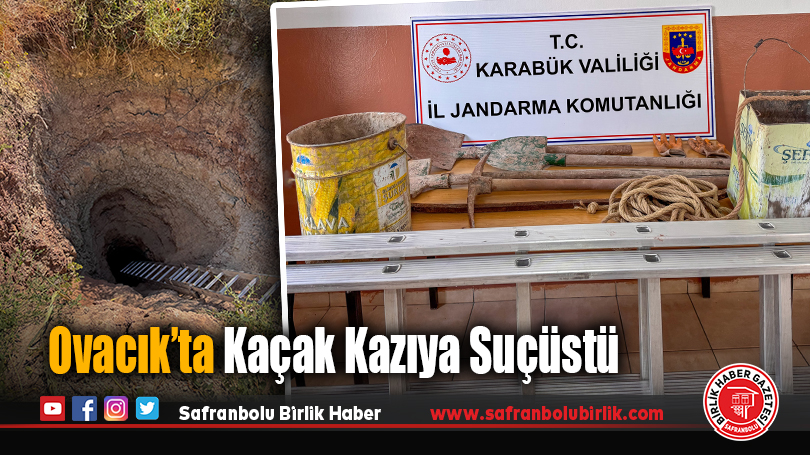 Ovacık’ta Kaçak Kazıya Suçüstü