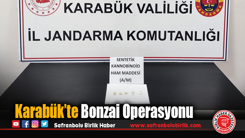 Karabük’te Bonzai Operasyonu