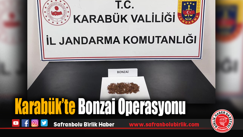 Karabük’te Bonzai Operasyonu