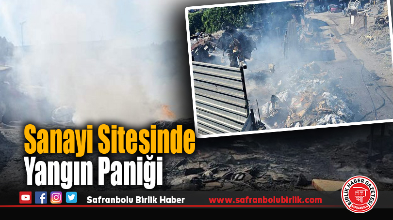 Sanayi Sitesinde Yangın Paniği