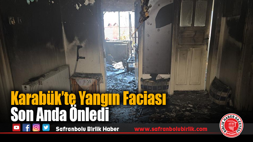 Karabük’te Elektrikli Battaniye Yangına Neden Oldu