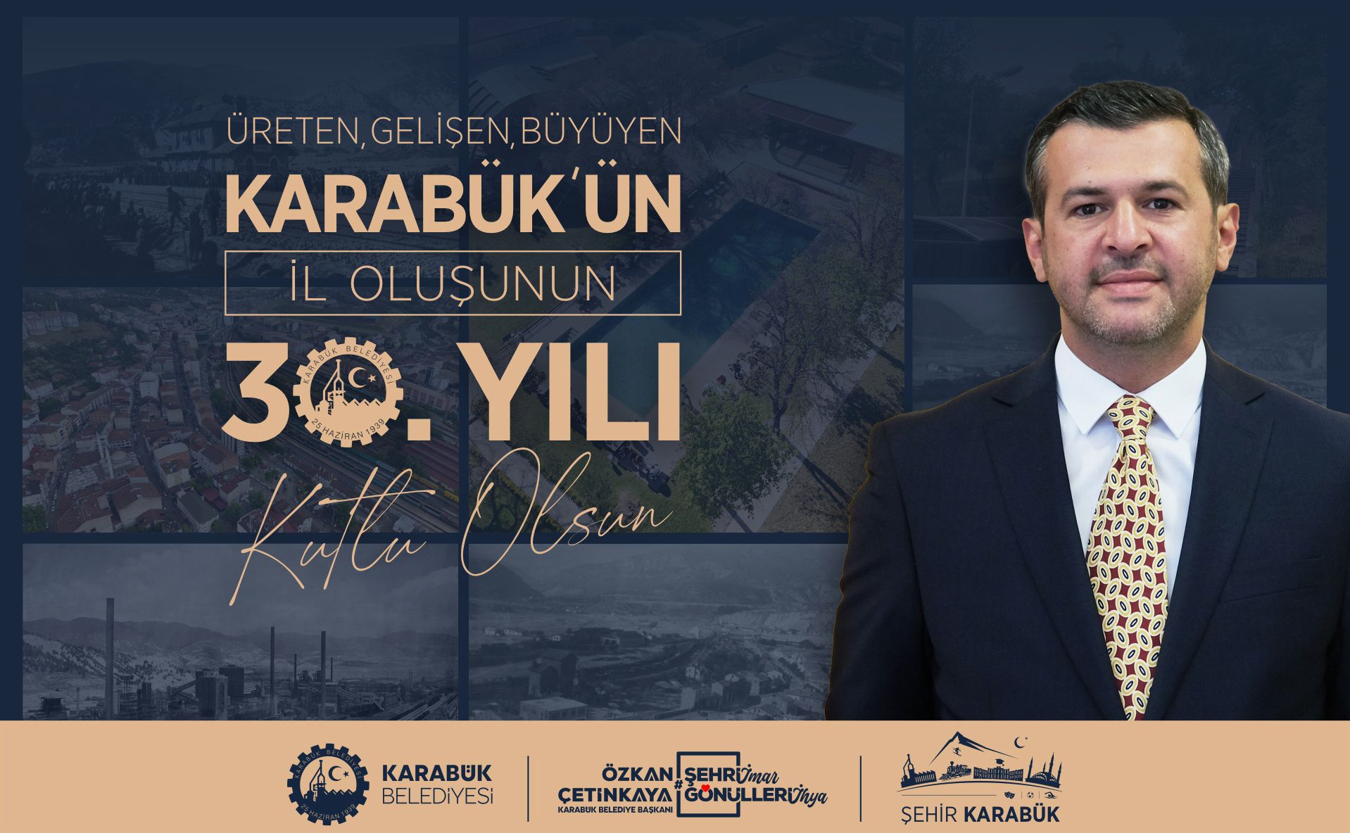 Başkan Özkan Çetinkaya’dan Karabük’ün İl Oluşunun 30. Yıl Dönümüne Anlamlı Mesaj