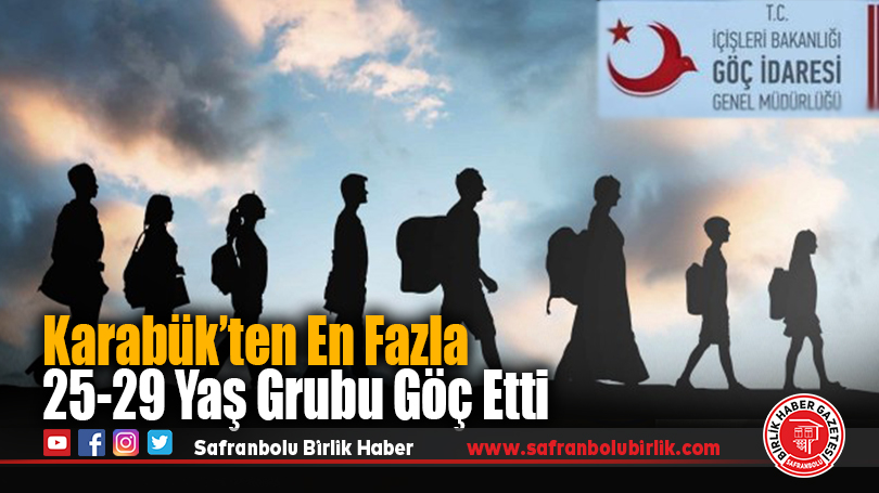 Karabük’ten En Fazla 25-29 Yaş Grubu Göç Etti