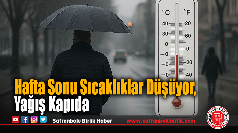 Hafta Sonu Sıcaklıklar Düşüyor, Yağış Kapıda