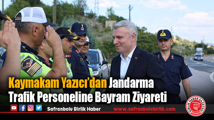 Kaymakam Yazıcı’dan Jandarma Trafik Personeline Bayram Ziyareti