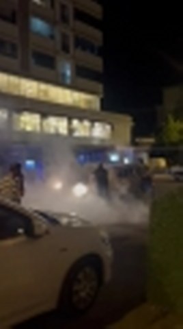 Safranbolu’da Seyir Halinde Araç Alev Aldı