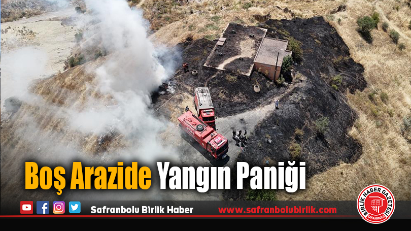 Boş Arazide Yangın Paniği