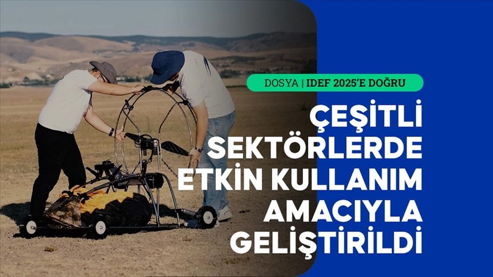 Milli İHA teknolojilerine “insansız paramotor” katıldı