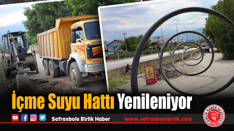 İçme Suyu Hattı Yenileniyor