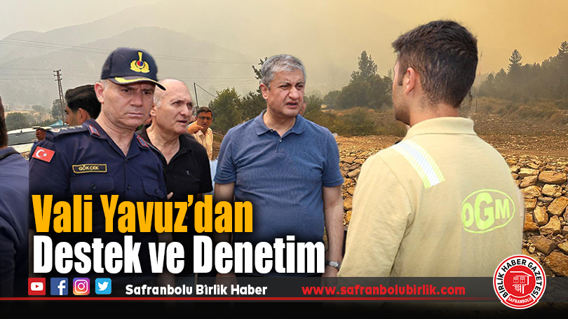 Vali Mustafa Yavuz, Safranbolu ve Ovacık’taki Yangın Sahalarında İncelemelerde Bulundu