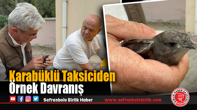 Karabüklü taksiciden örnek davranış